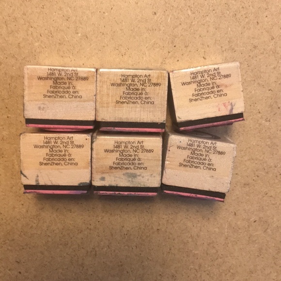 Hampton Art Wooden Stamp Set - Words - Picture 4 of 4